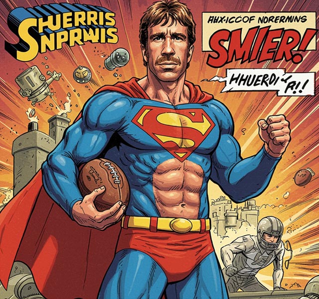 Chuck Norris - Superheld im Comicstil