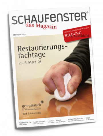 Titelbild Schaufenster Magazin schräg